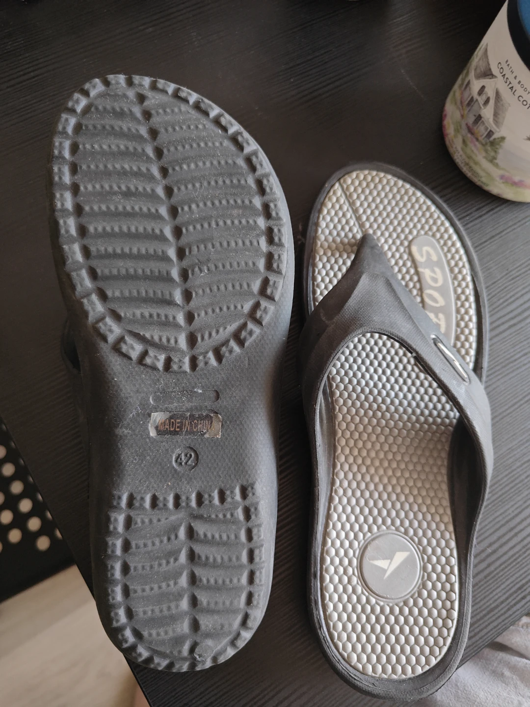 Rubber Flip Flops Size 42 - photo 3