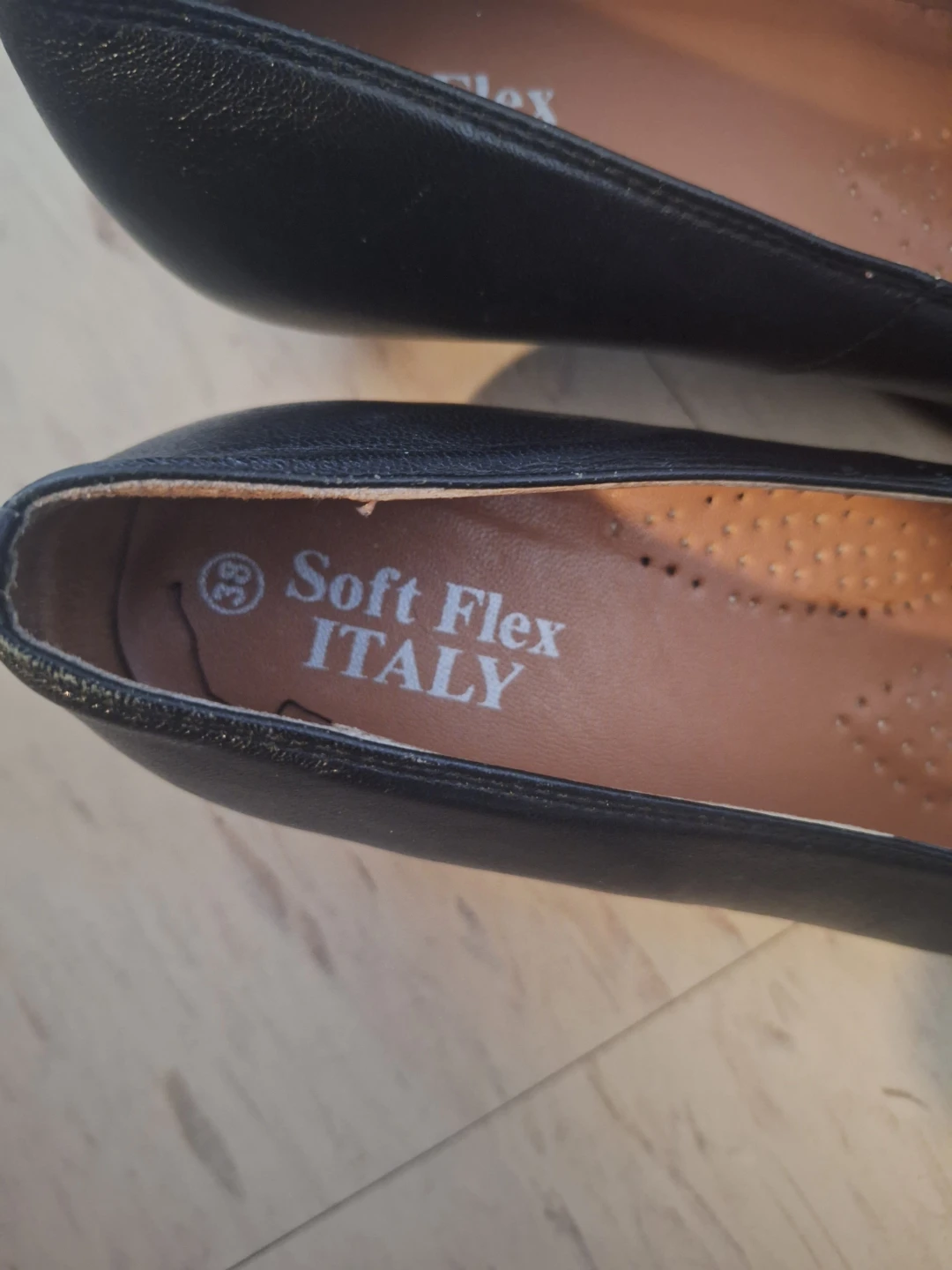 Soft Flex Women's Black Leather Ballet Flats Size 39 - photo 3