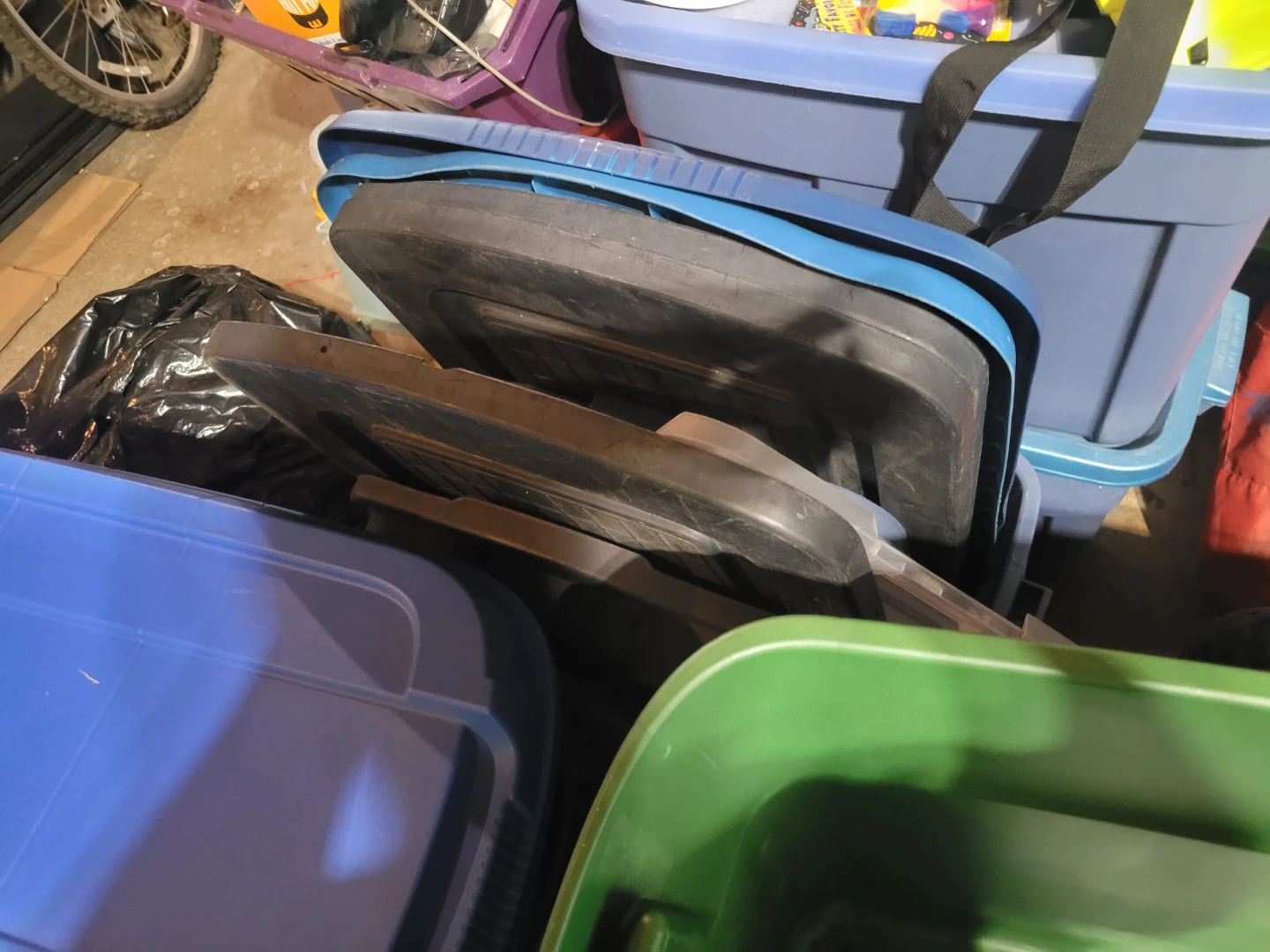 Lot  of Plastic Storage Bins and Lids - photo 4