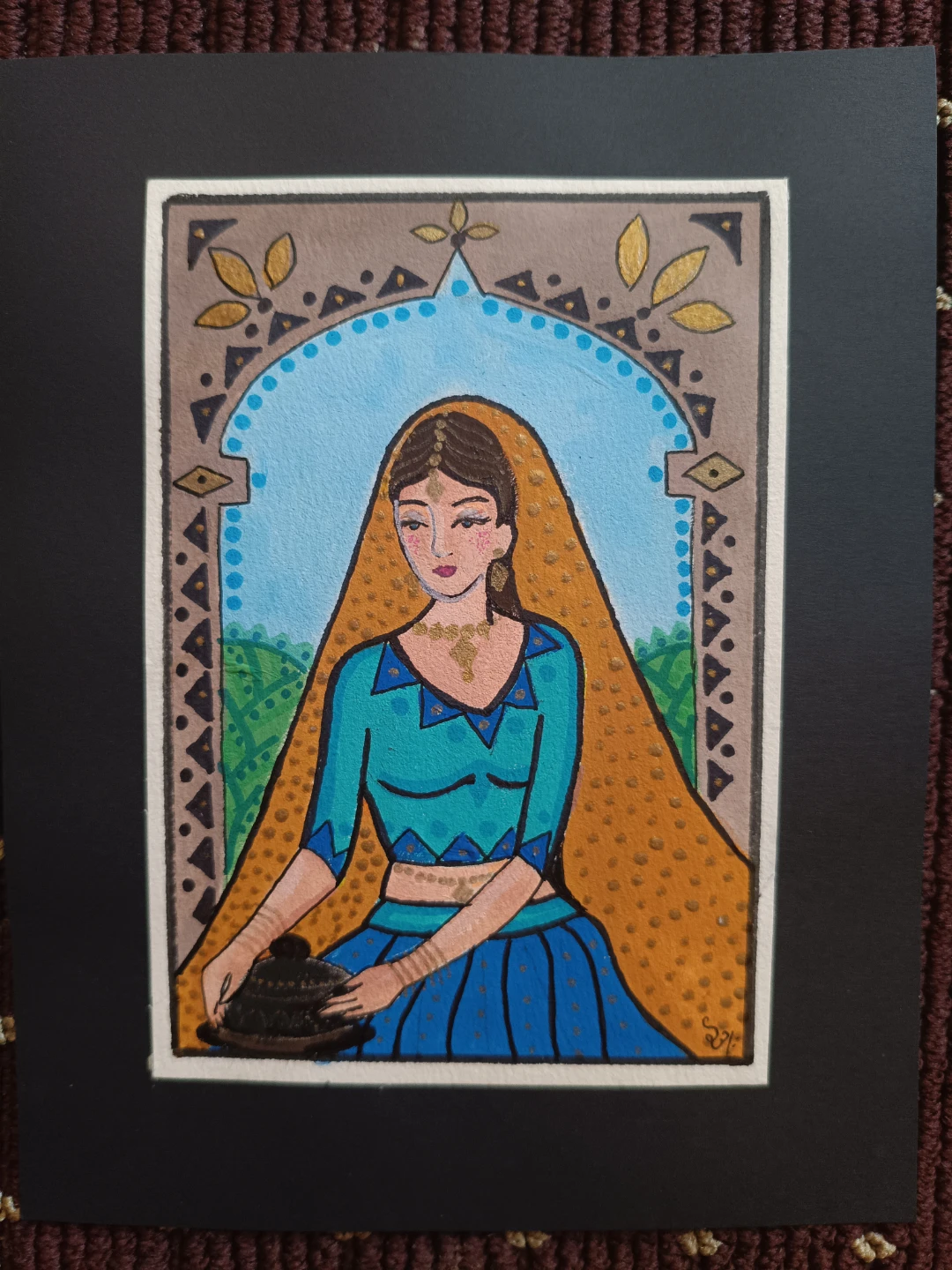 Hand Painted Moghal Miniature Cards - photo 4