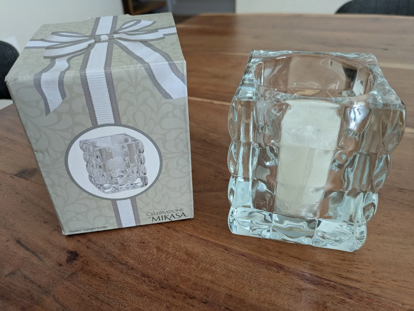 Mikasa Celebrations Square Tealight Holder