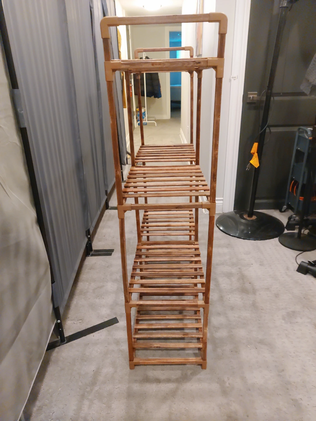 Wooden 4-Tier Shelf Rack - photo 3