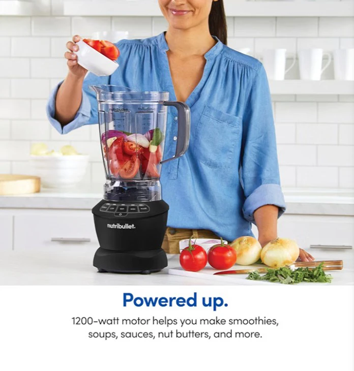Nutribullet Full-Size Blender Combo, Matte Black - photo 2