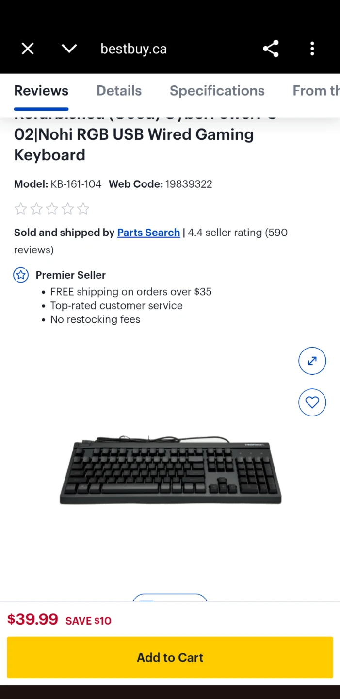 $25 NEW CyberPowerPC NOHI 02 RGB Gaming Keyboard - photo 5