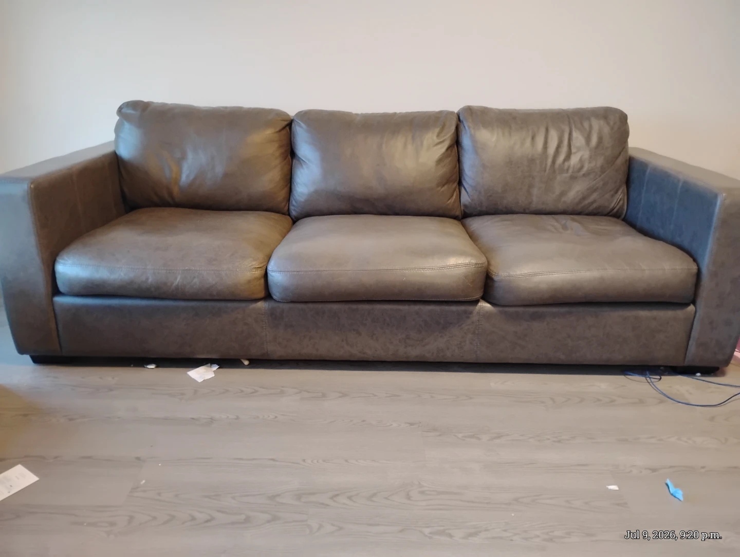 Brown Leather Sofa