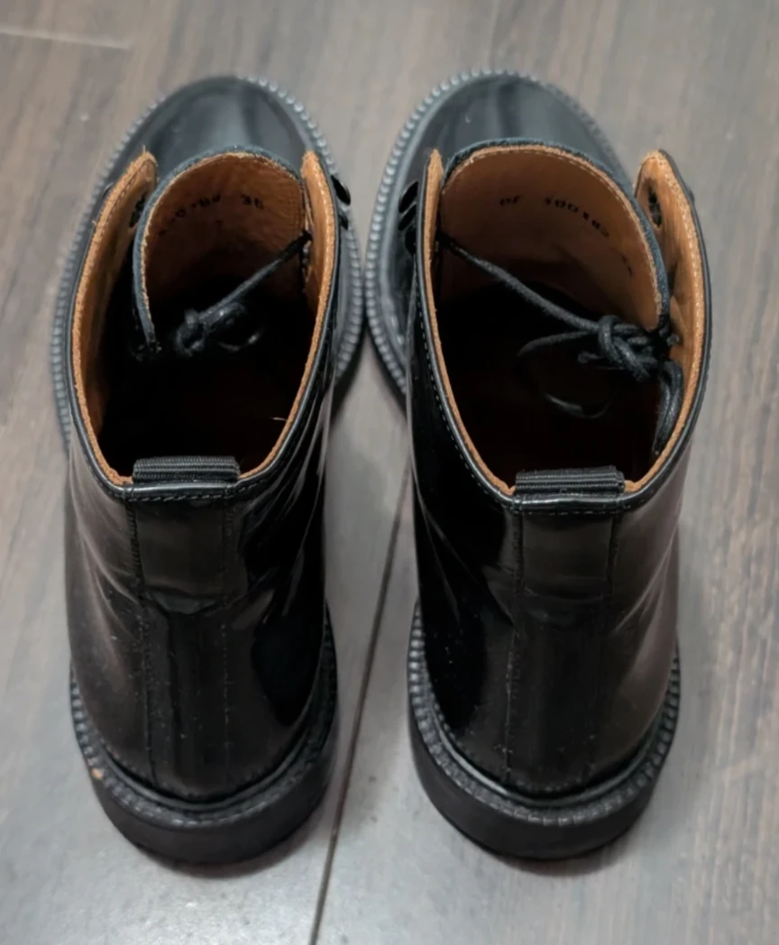 Black Leather Ankle Boots size 6 - photo 2