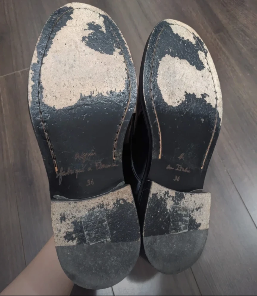 Black Leather Ankle Boots size 6 - photo 3