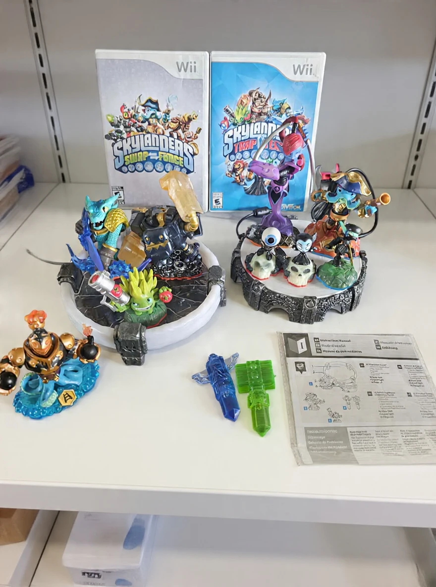 Skylanders Swap Force & Trap Team Wii Games with Figures