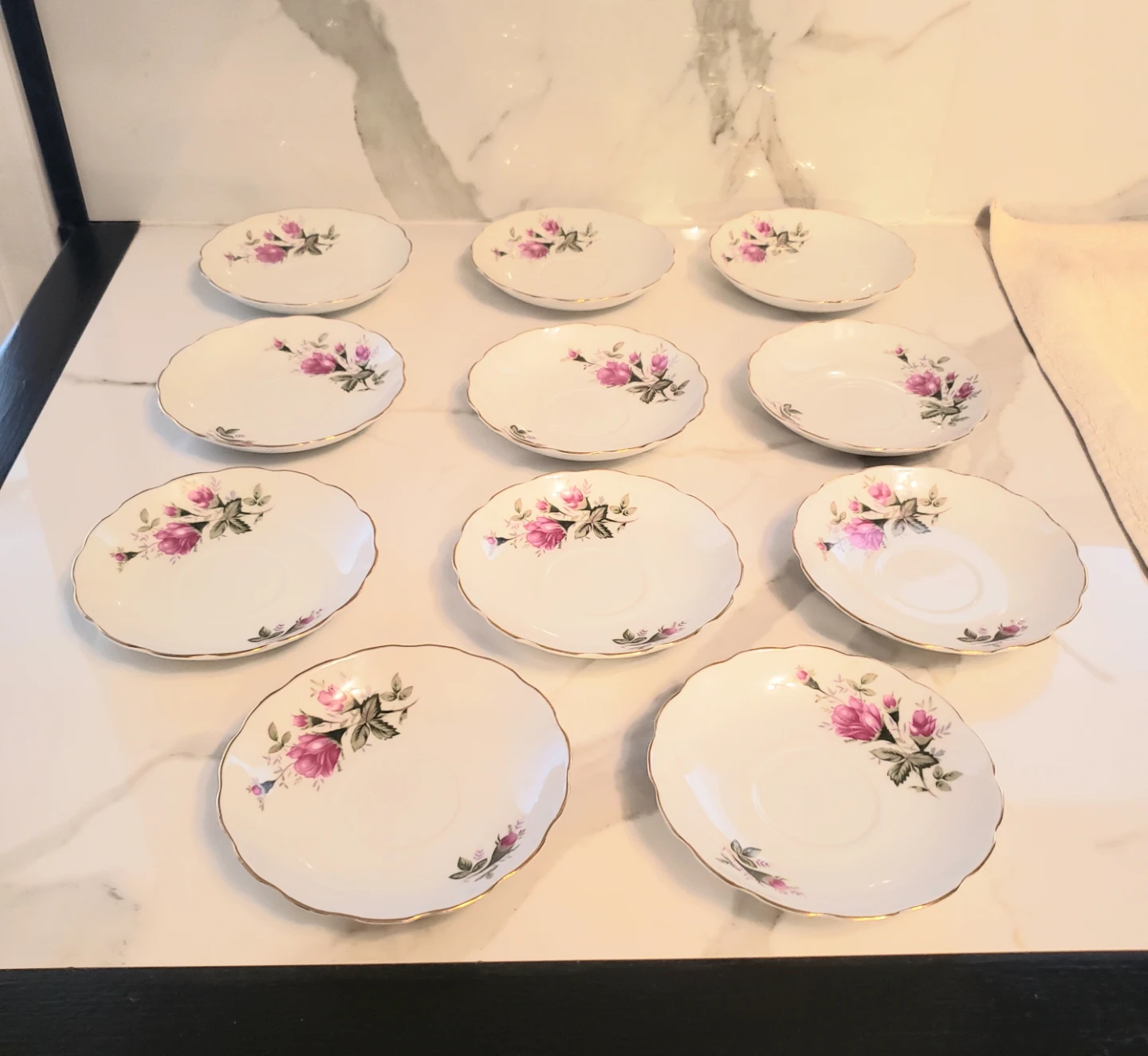 New Royal Rose Saucers $10 for all 11