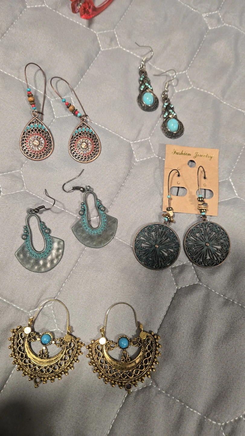 Boho Drop Earrings Lot