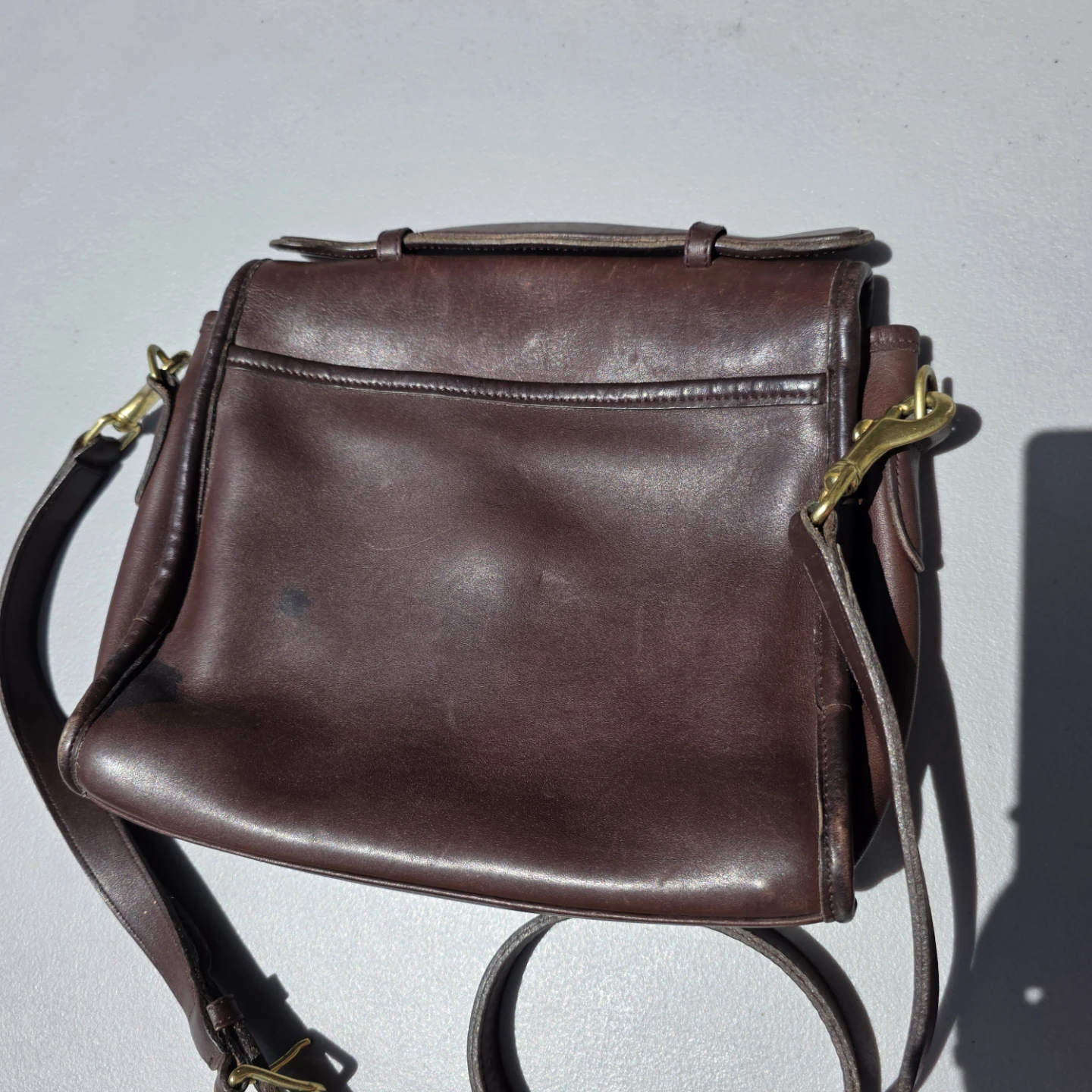 Vintage Coach Leather Saddle Bag #G8P-9978 - photo 4