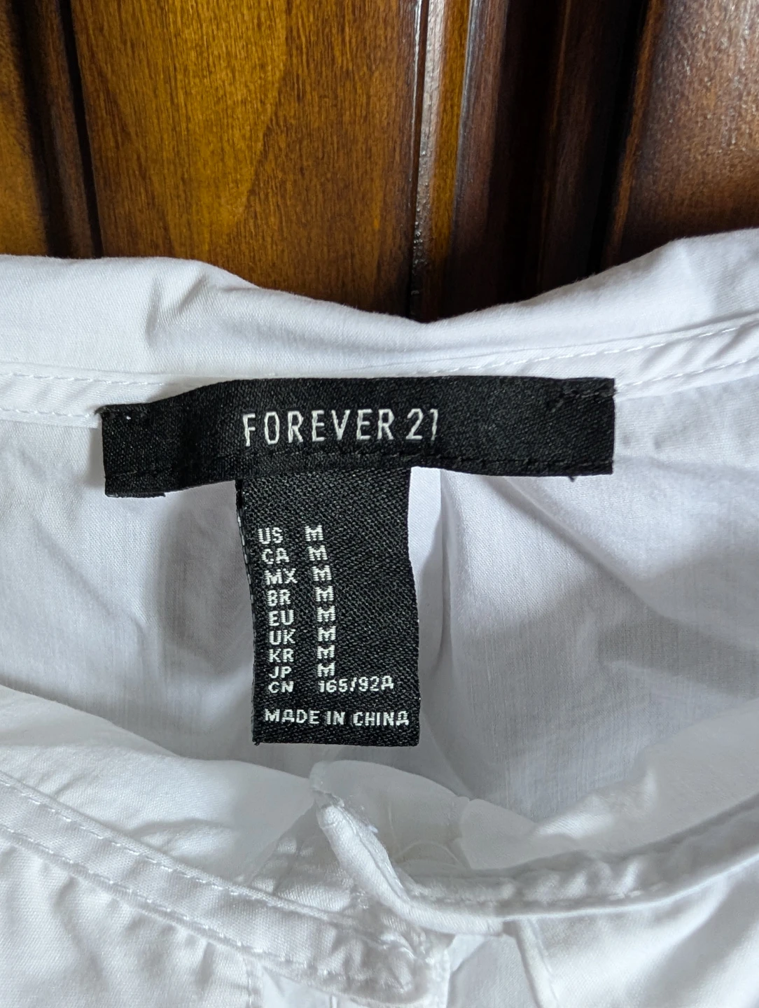Forever 21 White Cold Shoulder Blouse - Medium - photo 3