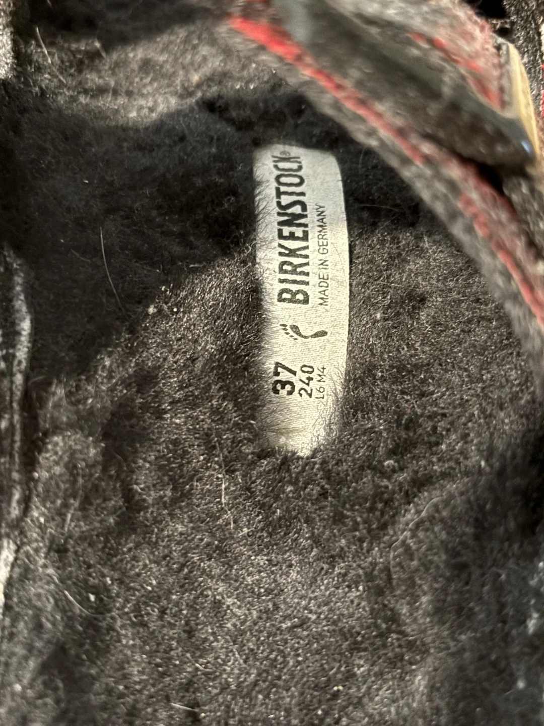 Birkenstock Fleece Lined Buffalo Plaid Sandals Size 37 - photo 3