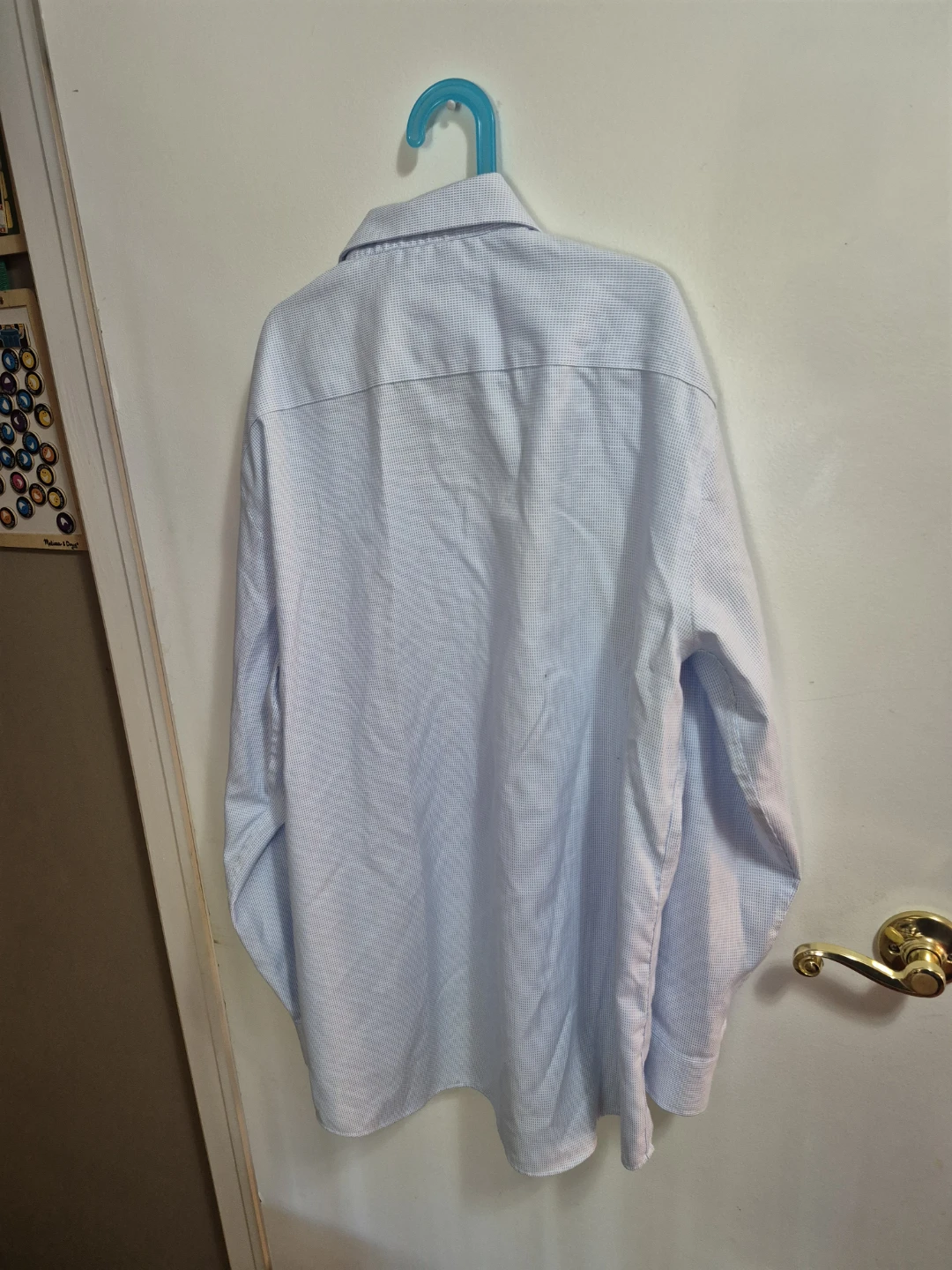 Light Blue Checkered Dress Shirt - photo 2
