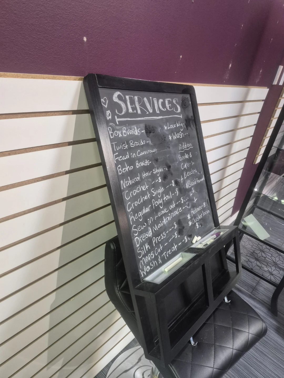 Hair Services/ Menu Board/home schooling board - photo 3