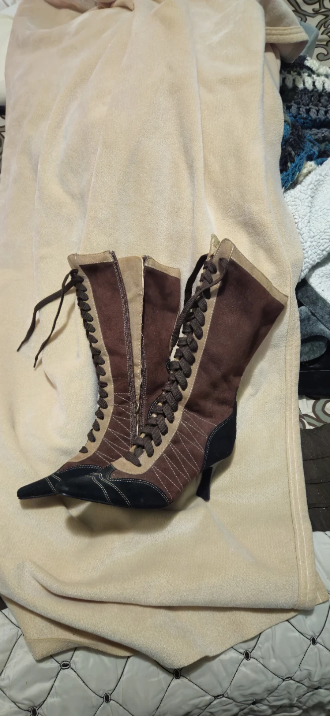 Mossimo Women's Lace-Up Heeled Boots - photo 2