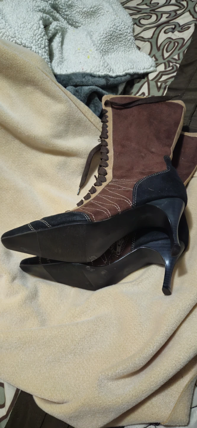 Mossimo Women's Lace-Up Heeled Boots - photo 3