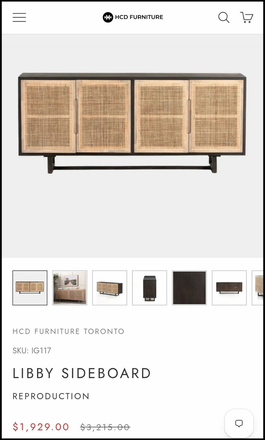 Solid Wood Cabinet/Credenza/Sideboard/Entertainment Unit