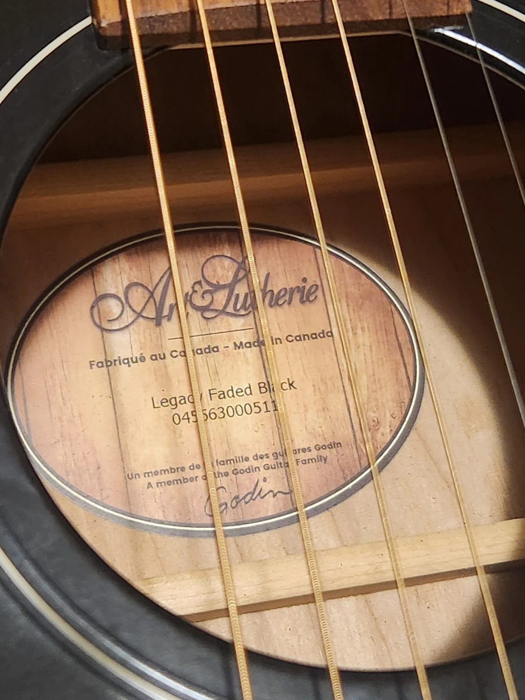 Art & Lutherie Acoustic Guitar (Legacy Faded Black) - photo 2