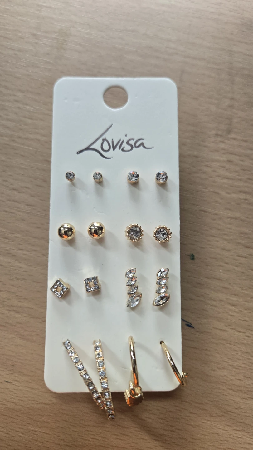 Lovisa Set of 12 Pairs Stud and Hoop Earrings