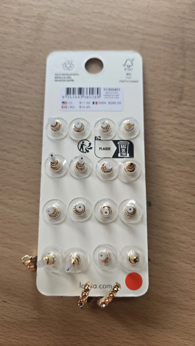 Lovisa Set of 12 Pairs Stud and Hoop Earrings - photo 2