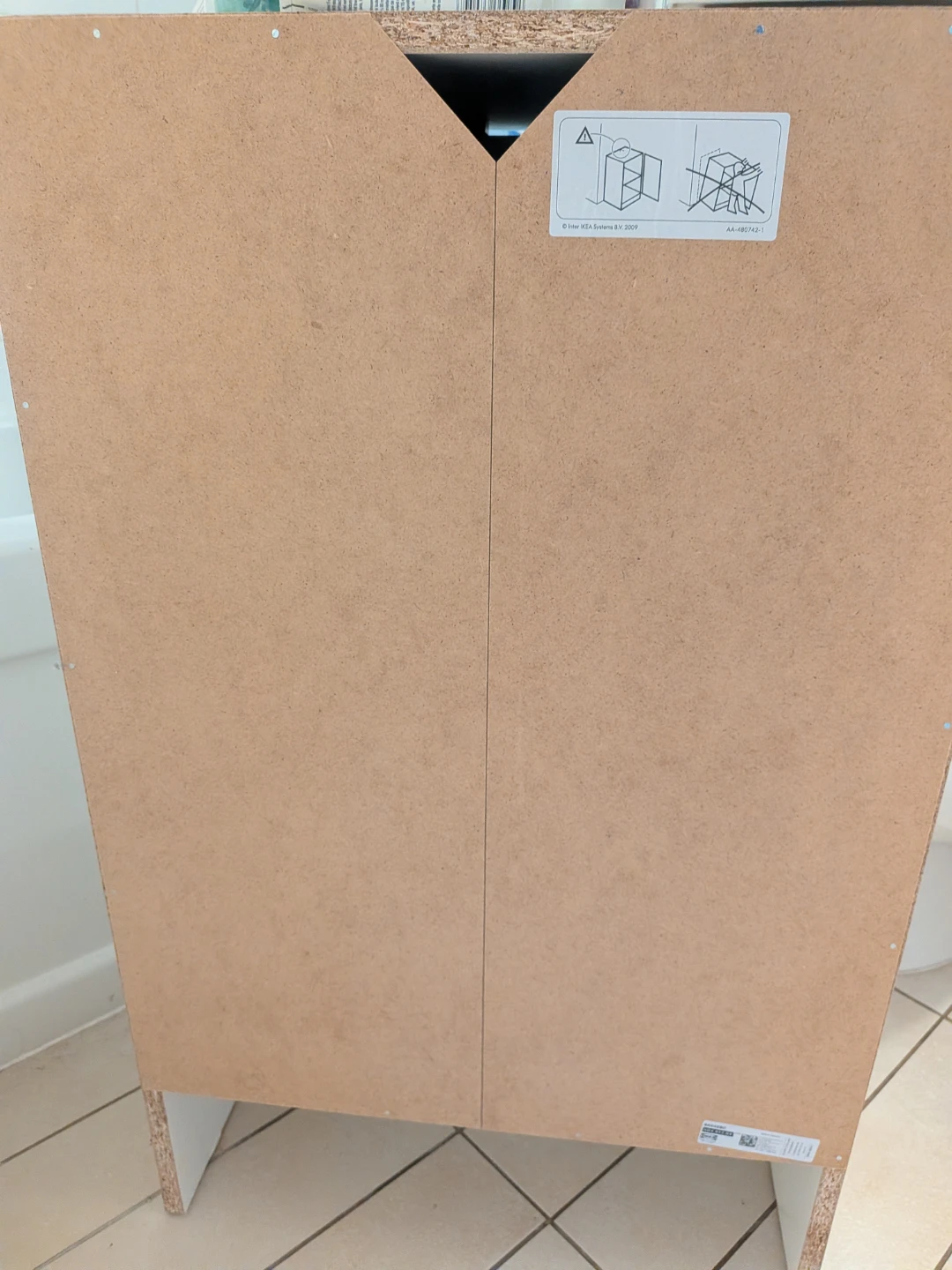 White 2-Door Cabinet - photo 2