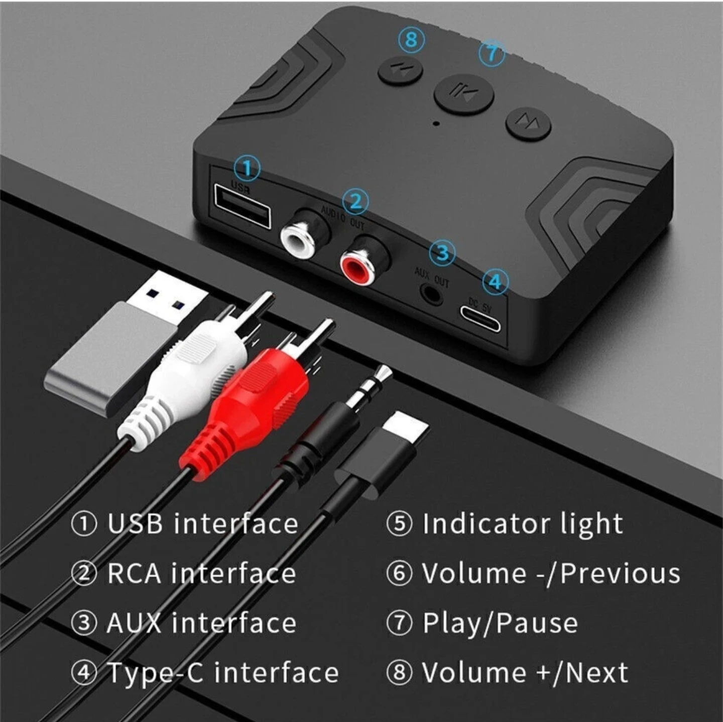 Bluetooth 5.3 Audio Adapter