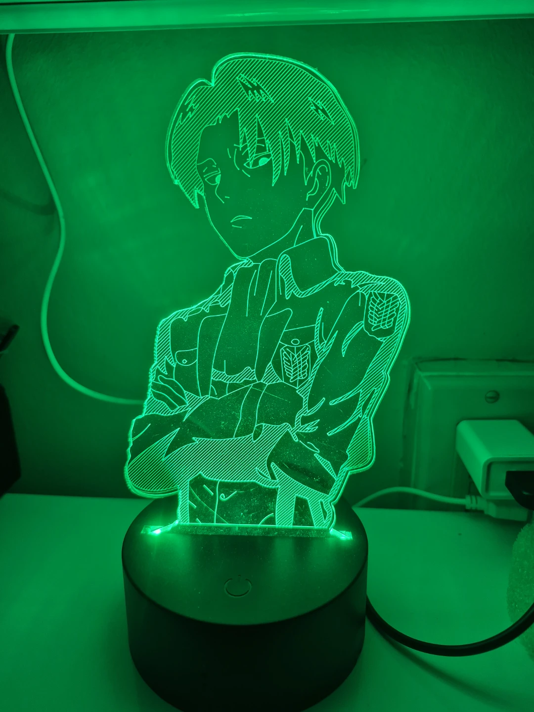 Attack on Titan Levi Ackerman LED Lamp neon style - photo 2