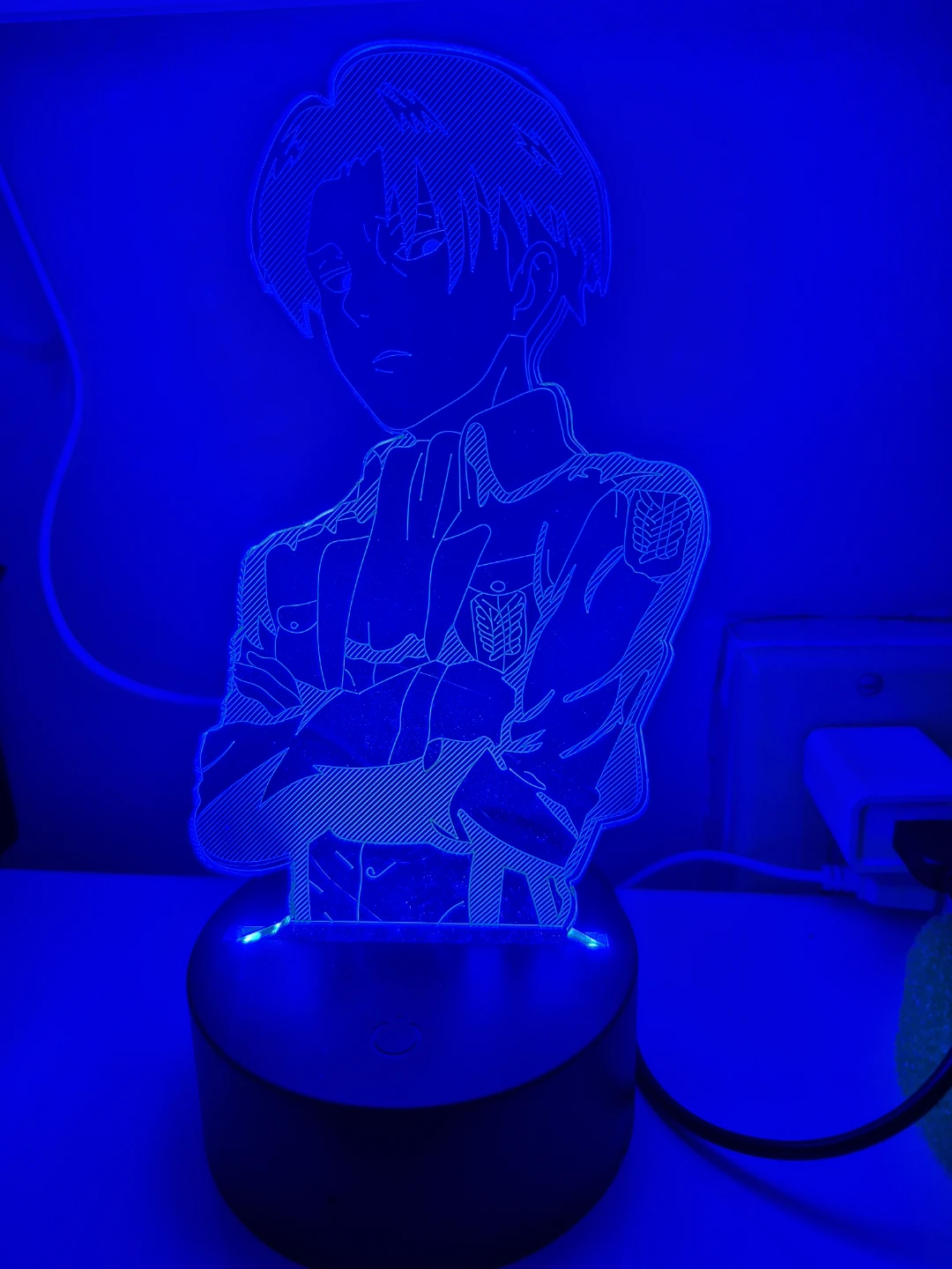 Attack on Titan Levi Ackerman LED Lamp neon style - photo 3