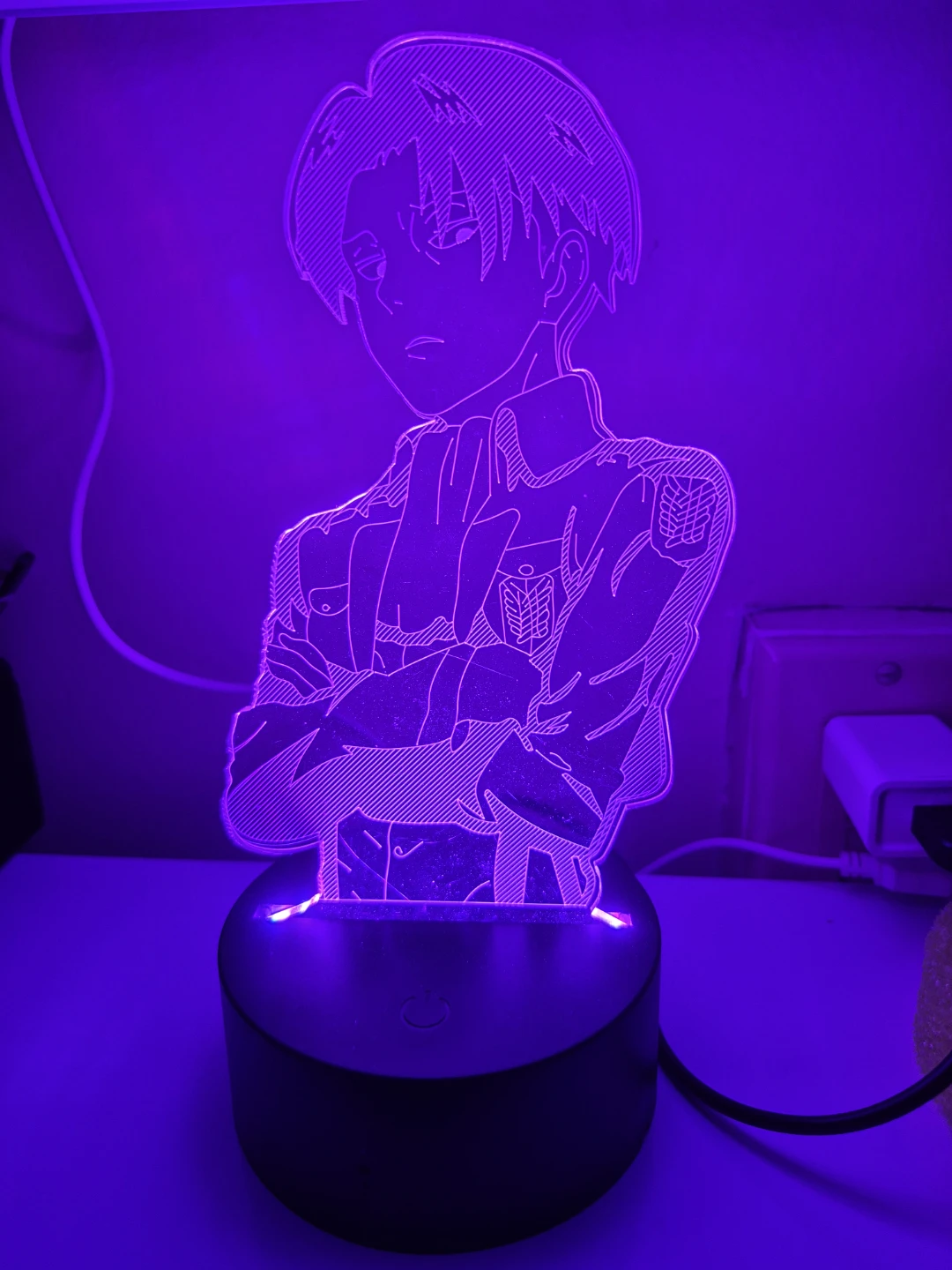 Attack on Titan Levi Ackerman LED Lamp neon style - photo 5