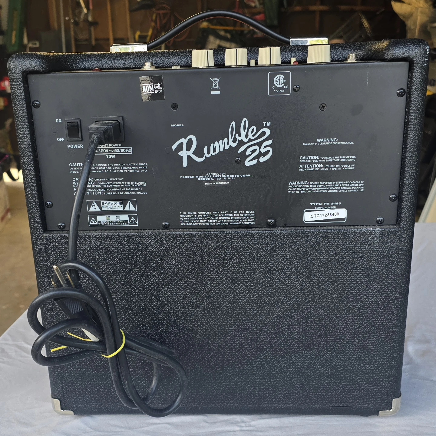 Fender Rumble 25 Bass Guitar Amplifier Combo Amp 25W - photo 4