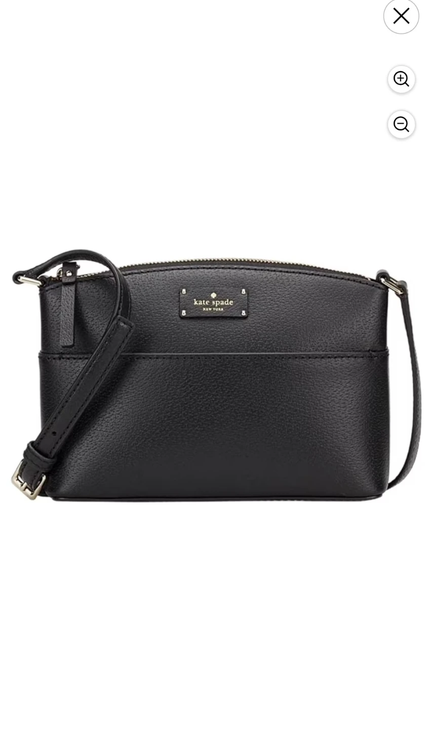Kate Spade Black Pebble Leather Crossbody Bag