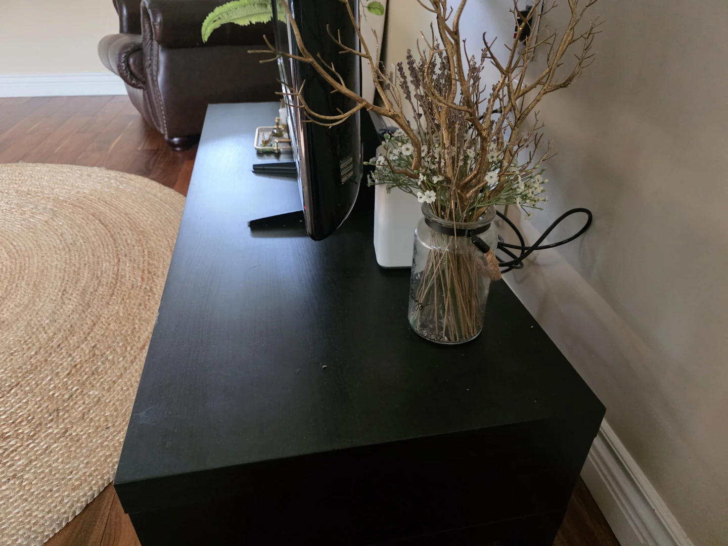 Black TV Stand