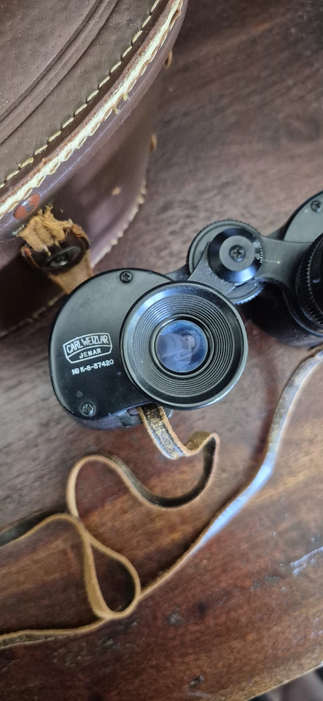 Carl Wetzlar Jenar binoculars with an original leather case. - photo 3