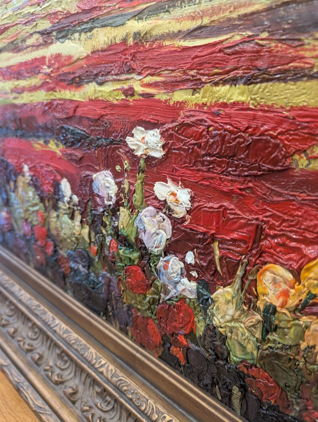 Very Large Framed Landscape Oil Painting - photo 3