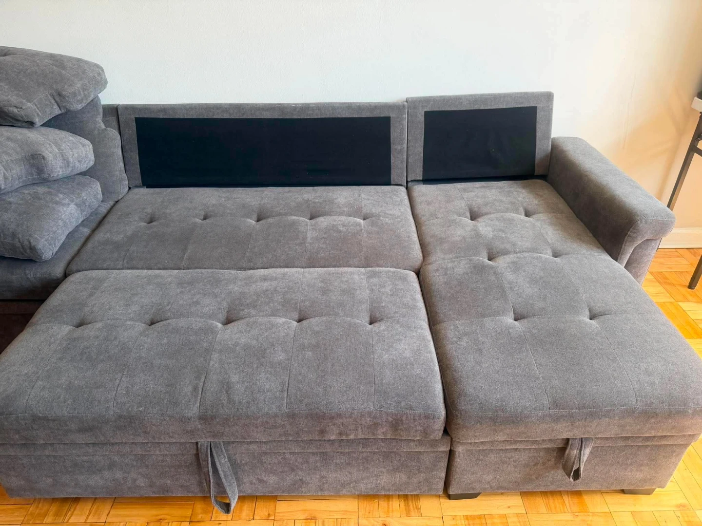 Grey Sectional Sofa with Storage - photo 2