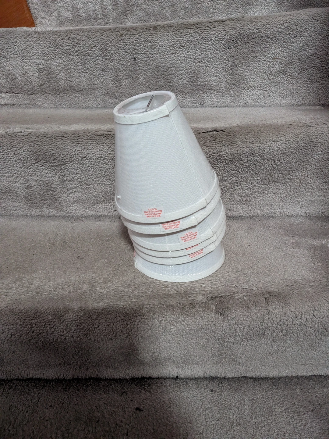 Set of 5 White Bell Lampshades - photo 4