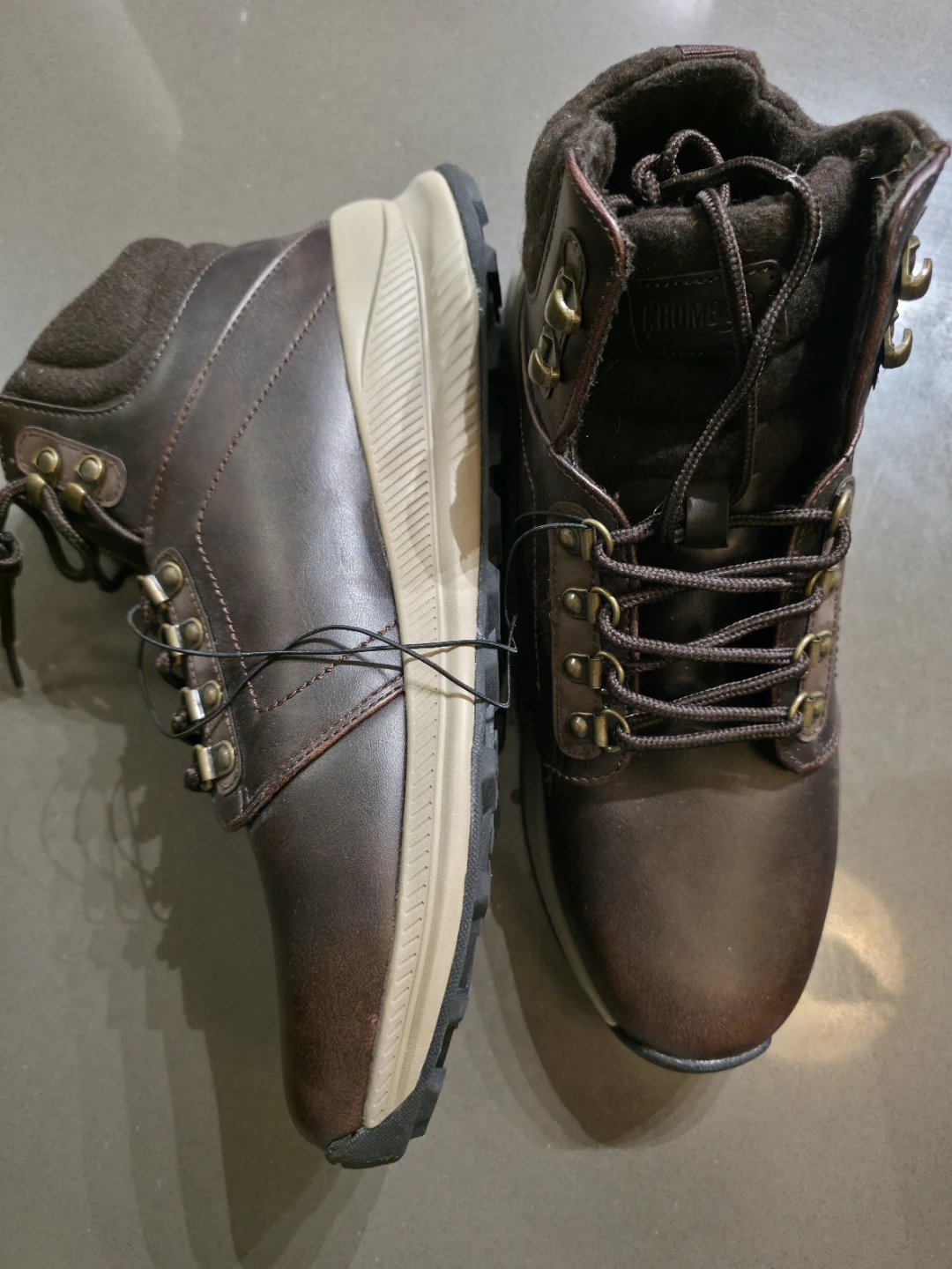 Khombu Men's Brown Boots