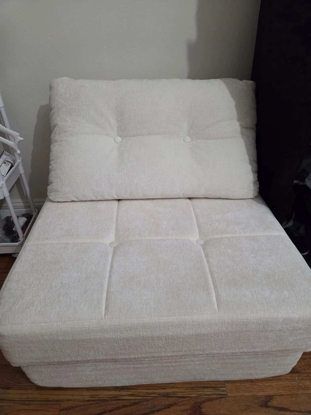 FREE Folding Sofa Bed Chair - White - photo 3