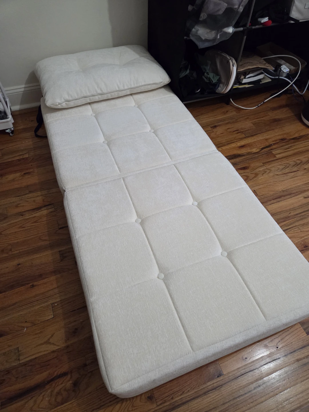 FREE Folding Sofa Bed Chair - White - photo 4