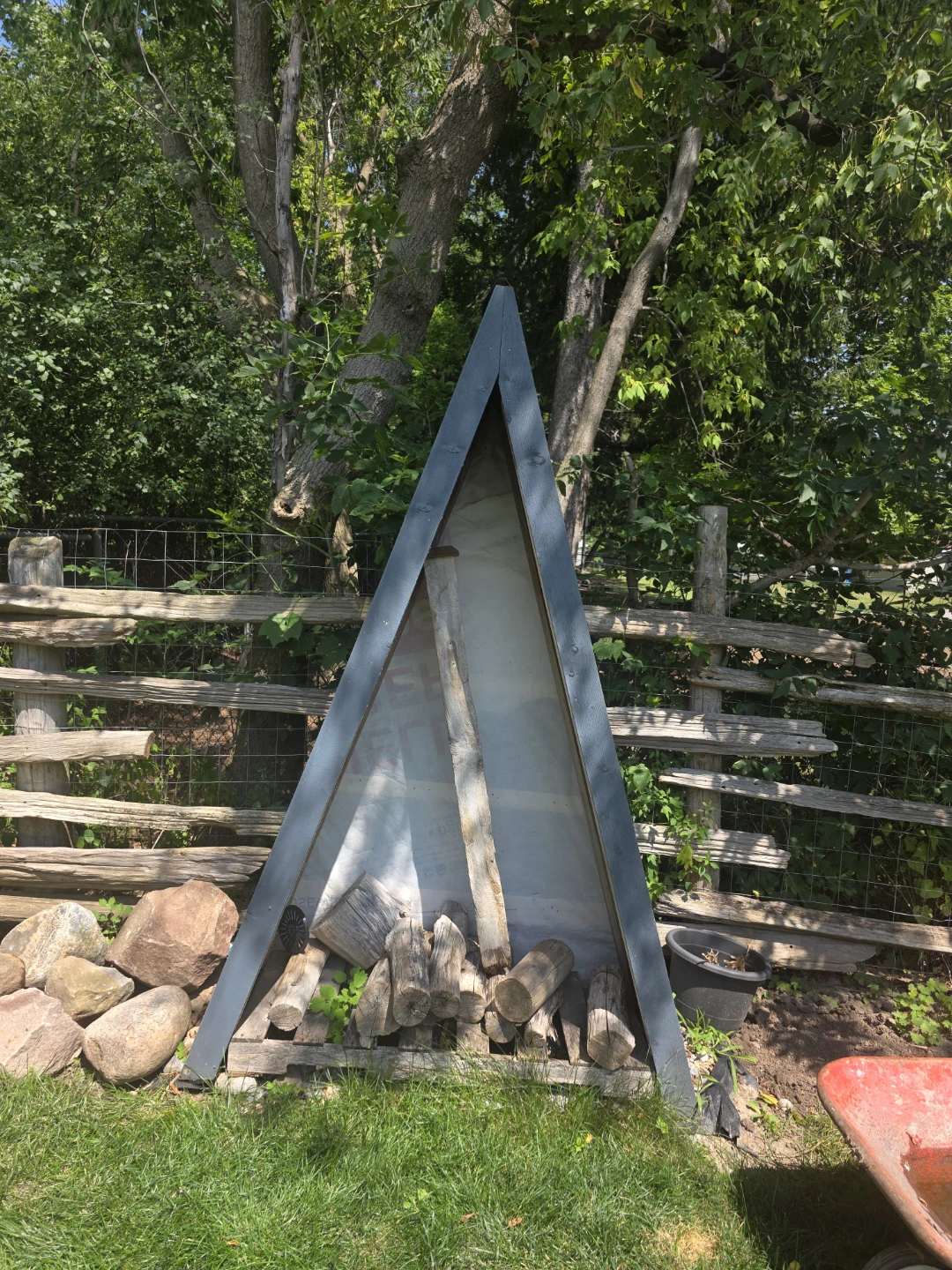 Outdoor Wood Storage Rack - photo 3