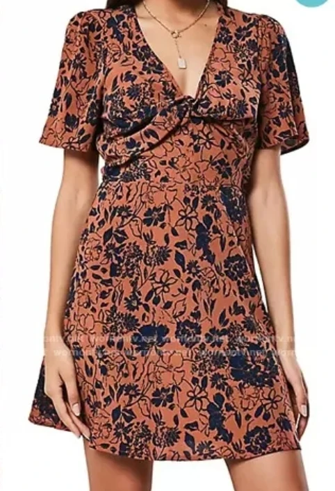 Missguided Floral Mini Dress