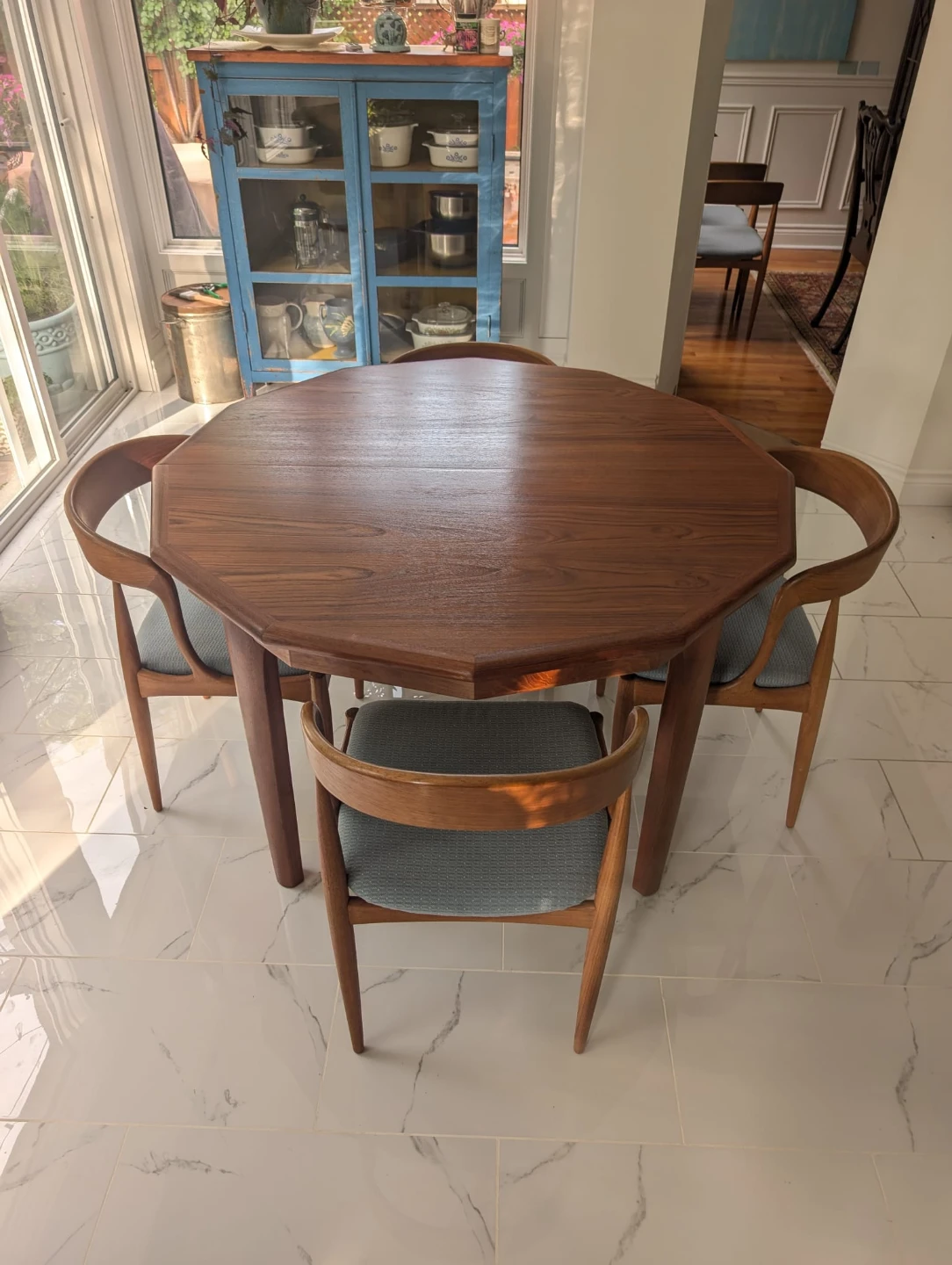 Mid Century Teak Extendable Dining Table