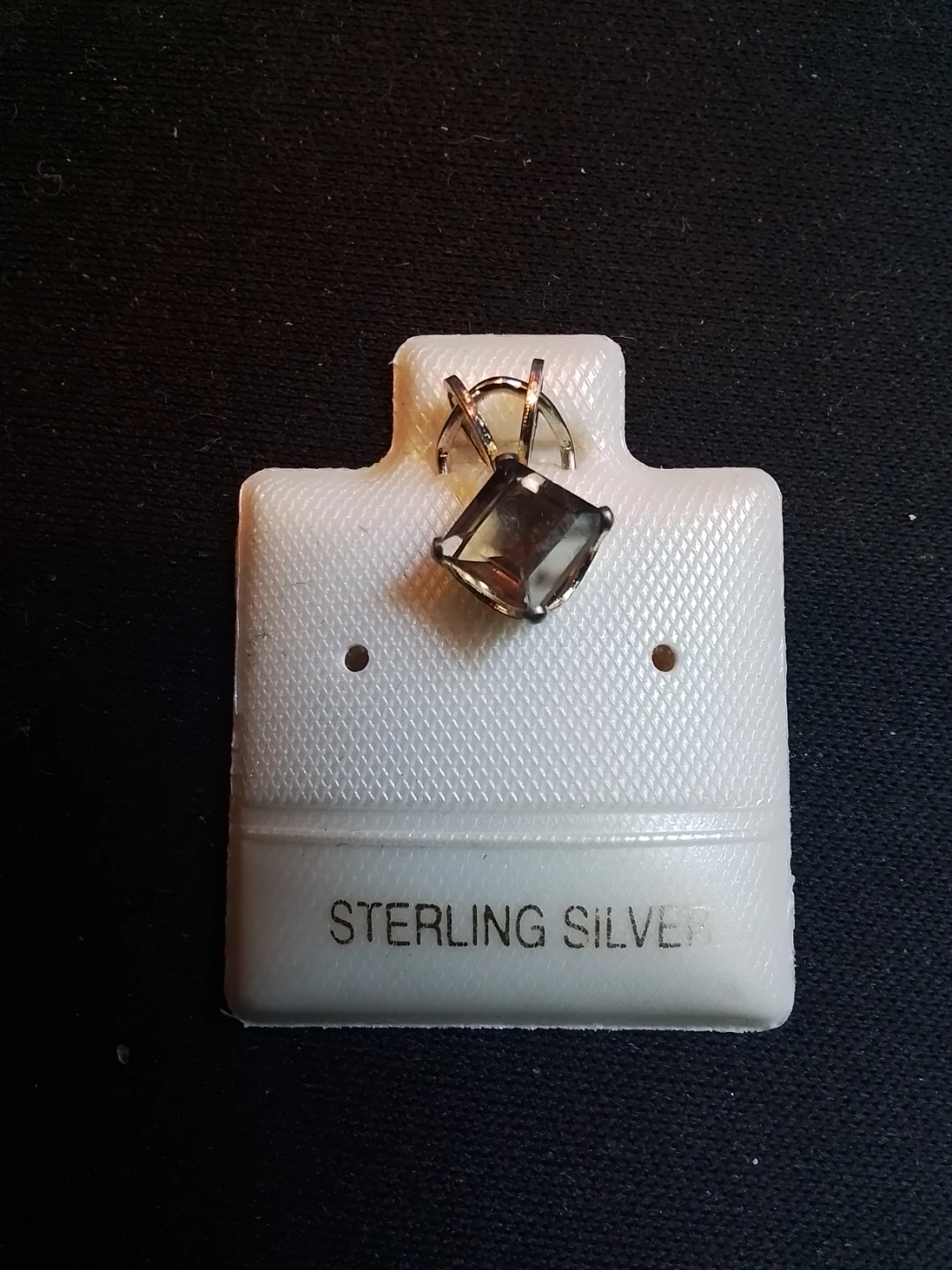 Genuine Smokey Quartz Pendant - Sterling Silver