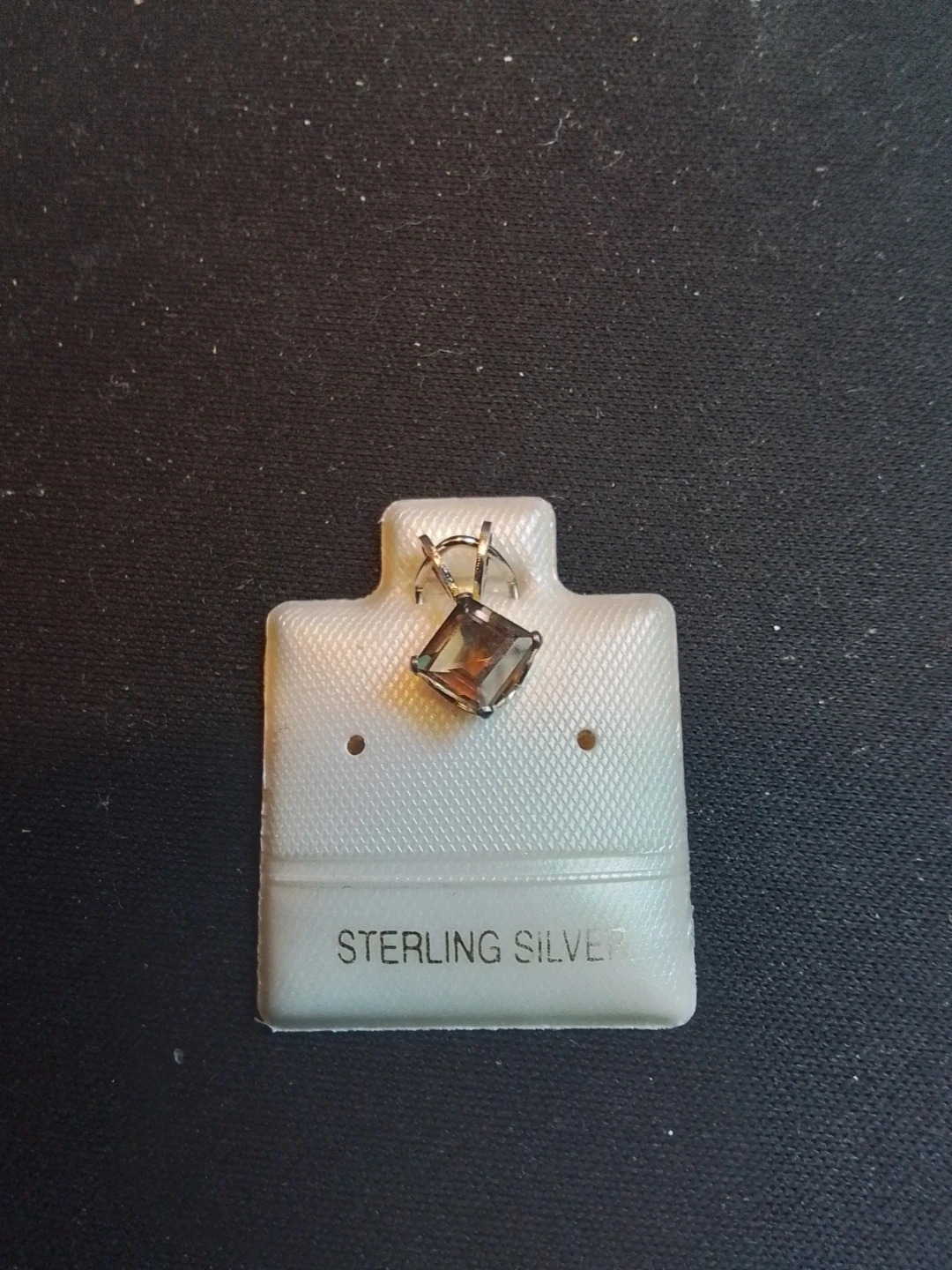 Genuine Smokey Quartz Pendant - Sterling Silver - photo 3