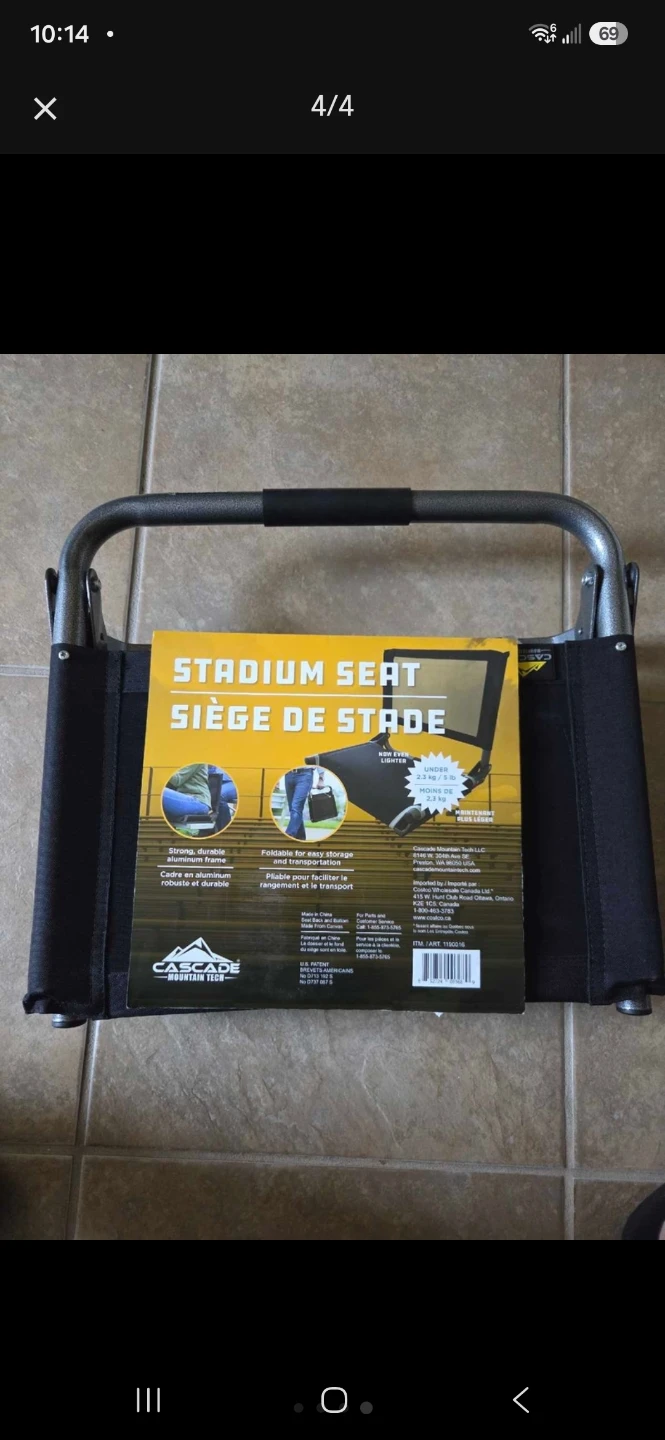 Cascade Mountain Tech Stadium Seat