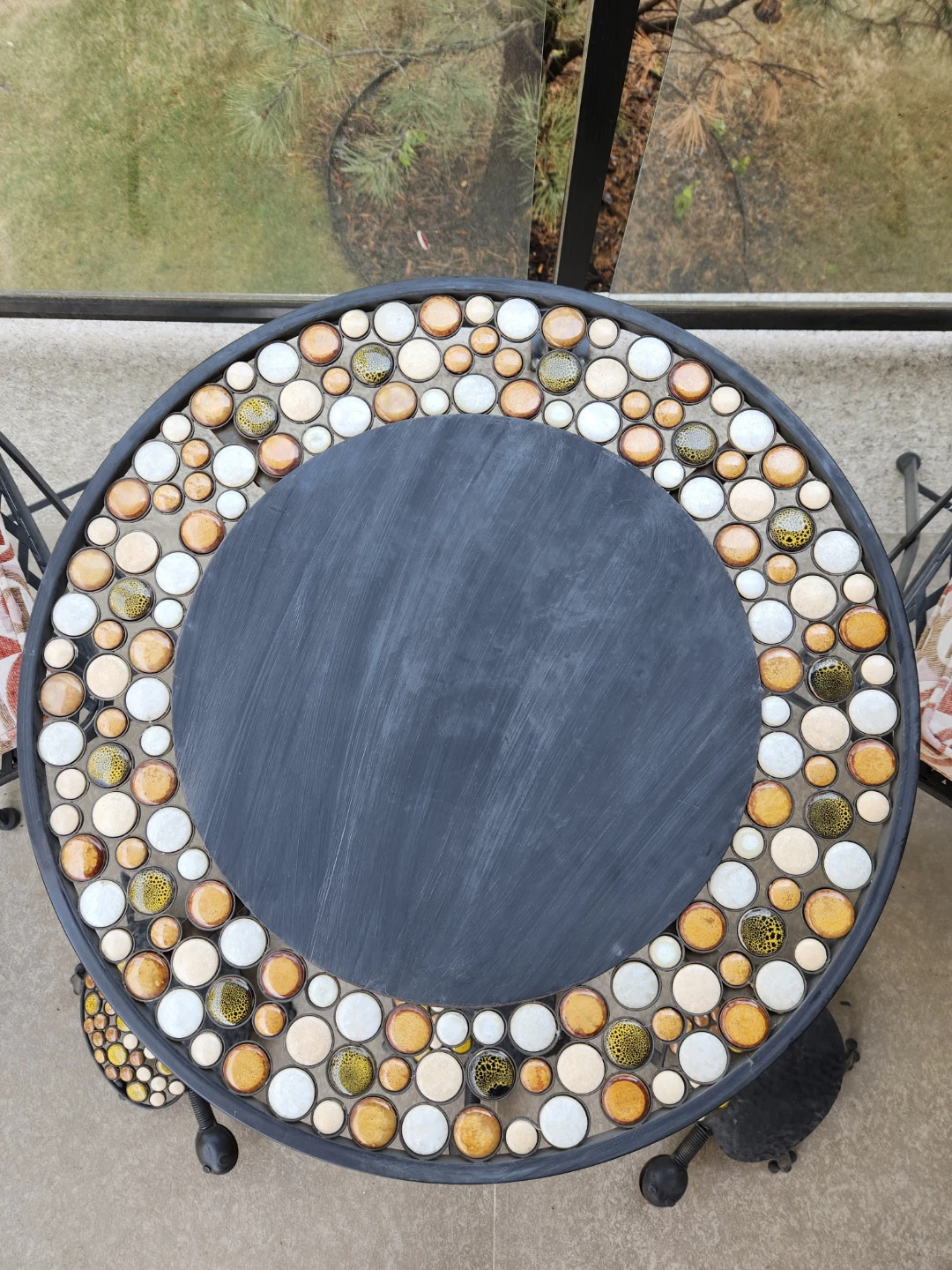 Mosaic Bistro Set with Decorative Garden Art - photo 3
