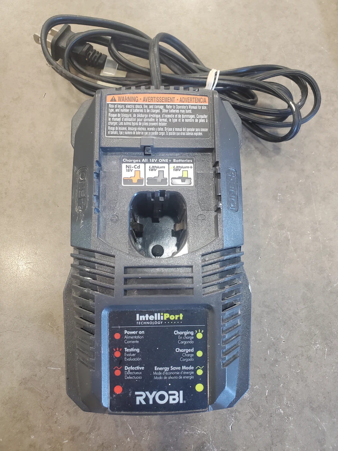 Ryobi IntelliPort 18V Battery Charger