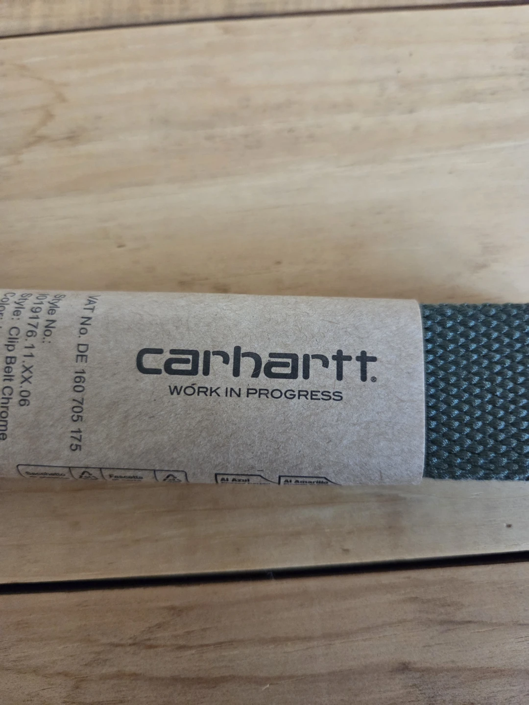 New Carhartt WIP Clip Web Belt - Light Green - photo 5