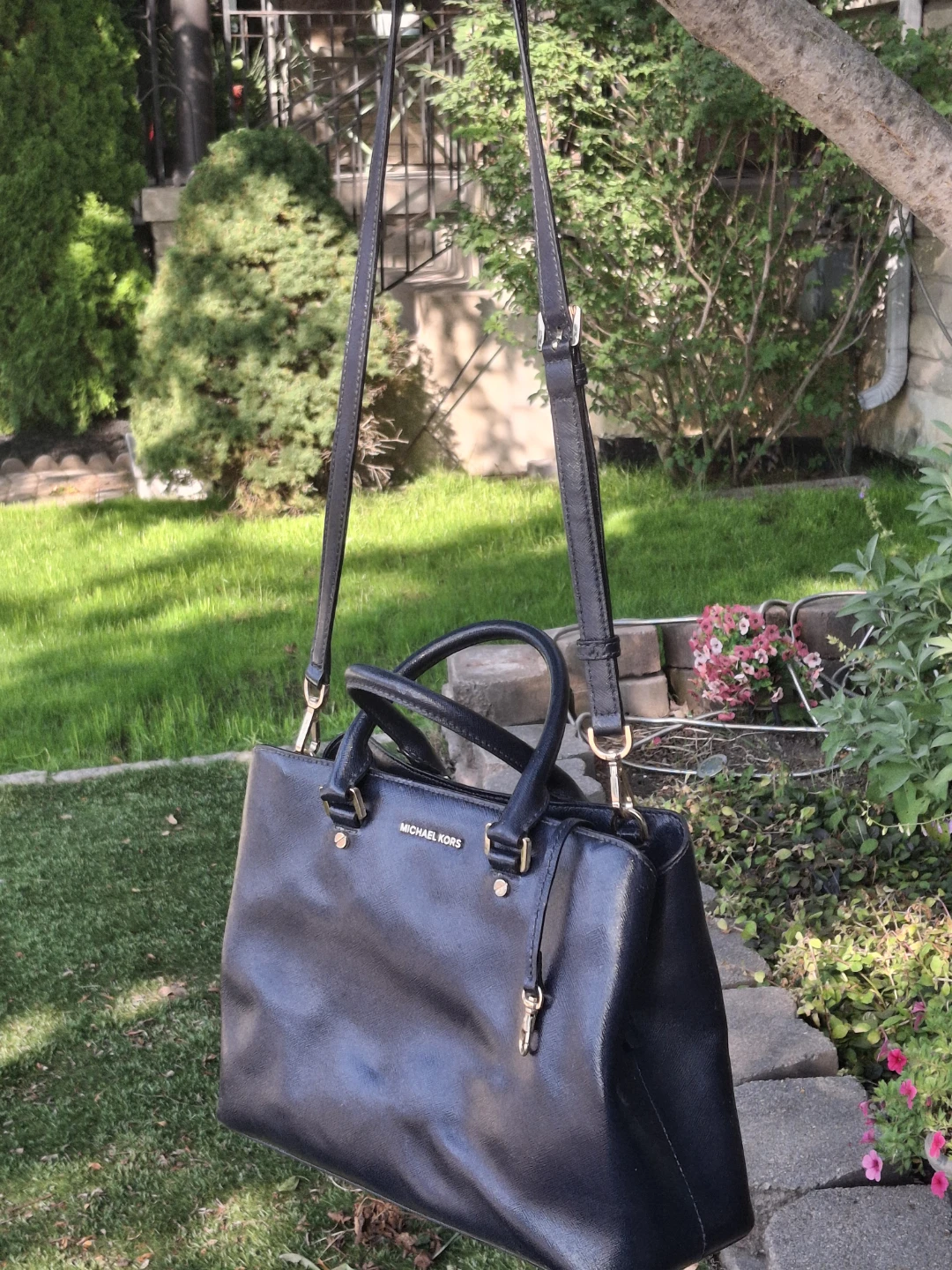 Michael Kors saffiano  Leather Satchel Handbag - photo 2